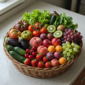 Panier: Fruits et légumes de saison